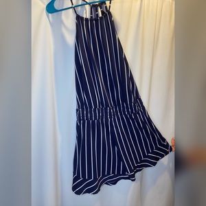 Express Striped Halter Romper